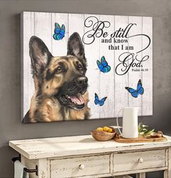 german shepherd matte canvas, dog wall art prints, canvas wall art decor