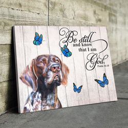 german shorthaired pointer matte canvas, dog wall art prints, canvas wall art decor