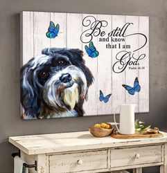 havanese matte canvas, dog wall art prints, canvas wall art decor