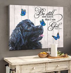 newfoundland matte canvas, dog wall art prints, canvas wall art decor