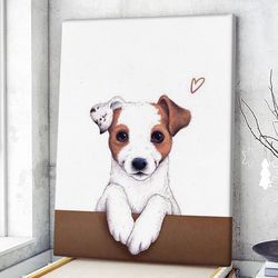 portrait canvas, dog canvas, canvas print, dog wall art canvas, dog poster printing, dog canvas print 1