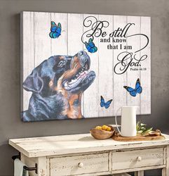 rottweiler matte canvas, dog wall art prints, canvas wall art decor