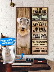 sealyham terrier personalized poster & canvas, dog canvas wall art, dog lovers gifts