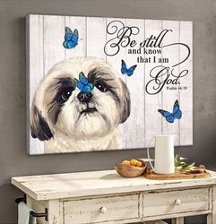 shih tzu poster & matte canvas, dog wall art prints, canvas wall art decor