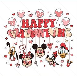 disney characters happy valentine svg