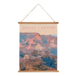 national park fabric scroll wall hanging