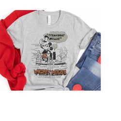 disney 100 mickey mouse steamboat willie sound cartoon shirt, disneyland trip gift, matching family shirts, 100 years of