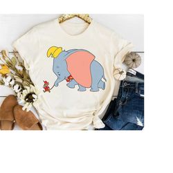 disney classic dumbo and timothy q mouse walking tshirt,magic kingdom,disneyland holiday vacation trip gift unisex adu