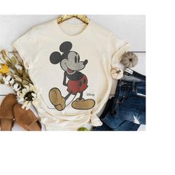 disney classic mickey mouse pose graphic tshirt, mickey and friends shirt, disneyland wdw matching family shirt, magic
