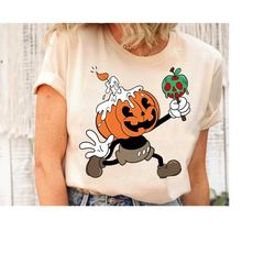disney classic mickey mouse pumpkin head halloween shirt, mickey poison apple trick or treat shirt, disneyland halloween