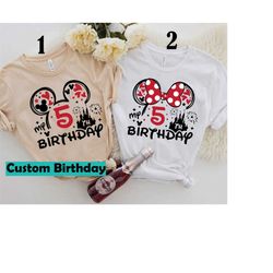 disney custom mickey and minnie mouse its my birthday shirt,mickey minnie ears shirt,birthday party music shirt, custom