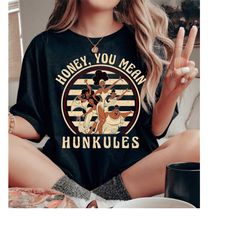 disney diva the muses honey you mean hunkules retro circle vintage shirt, disneyland family wdw matching shirts, magic k