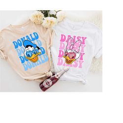 disney donald and daisy duck couple shirt valentines day tshirt, disney couple shirts, valentines gift, disneyland mat