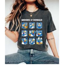 disney donald duck funny moods of donald tshirt, magic kingdom, disneyland family trip vacation gift unisex adult tshi