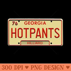 smokey and the bandit hot pants tag - digital png downloads