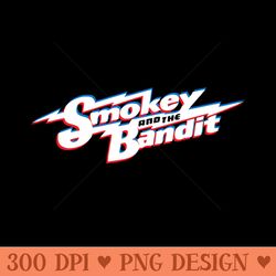 smokey and the bandit glitch design - sublimation backgrounds png