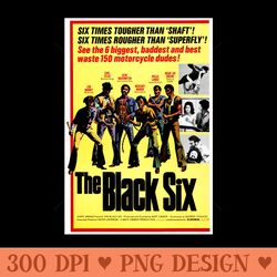 the black six - sublimation png download