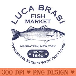 luca brasi fish market since - exclusive png designs