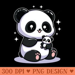 mama u0026 baby panda - exclusive png designs