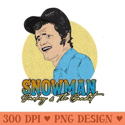 snowman smokey and the bandit - sublimation printables png download