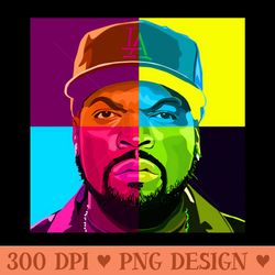 ice cube rapper squares and yellow - sublimation patterns png