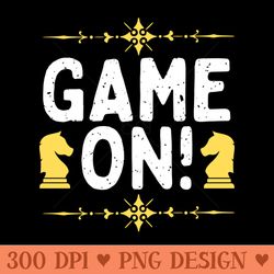 game on chess - printable png graphics