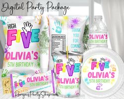 high five girls digital party favors | digital party packages | kids party favor package