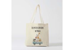 w82y tote bag child, bridesmaid bags, child bag, custom bag child, name bag, shopping baga  by atelier des amis 16