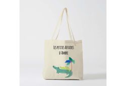 w82y tote bag child, bridesmaid bags, child bag, custom bag child, name bag, shopping baga  by atelier des amis 39