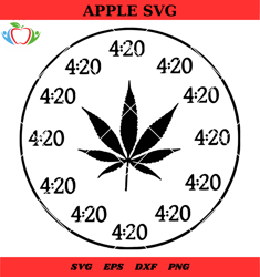 420 clock svg flie, cannabis clock svg, weed clock 420 stencil svg