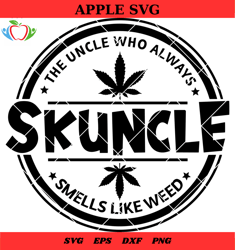skuncle cannabis svg, uncle smoking weed svg, cannabis svg