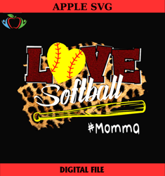 love momma leopard softball bat sport png,mothers day png,mom png design,mom sublimation