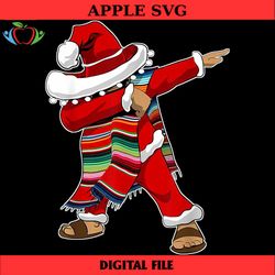 dabbing mexican serape poncho santa png best files design