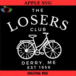 the losers club svg png, derry maine svg, you'll float too svg, horror movie svg, pennywise svg, vintage bike svg