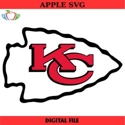kansas city chiefs svg, kc logo svg, kansas city svg dxf eps png cut files clipart cricut instant download