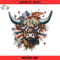 4th of july heifer png, 4th of july cow png, 4th of july, patriotic cow, patriotic png