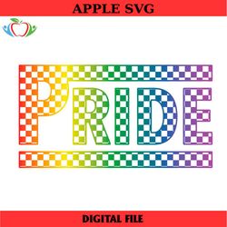 checkered pride svg, pride rainbow png, editable pride week svg for cricut, pride, queer, gay