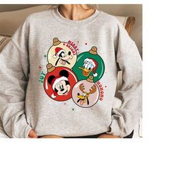 disney mickey and friends christmas ball shirt, merry and bright disney mickeys very merry christmas tee, disneyland xm