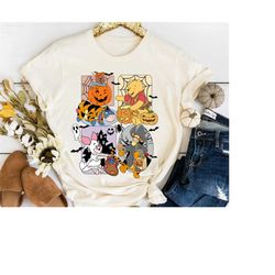 disney winnie the pooh halloween costume shirt, pooh, eeyore, tigger, piglet, disneyworld halloween shirt, halloween 202