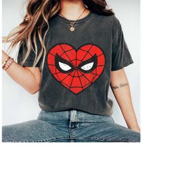 marvel amazing spider man spiderman heart funny shirt, disneyland family matching shirt, magic kingdom tee, wdw epcot t