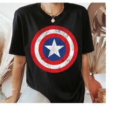 marvel captain america shield logo shirt, disneyland family matching shirt, magic kingdom tee, wdw epcot theme park shir