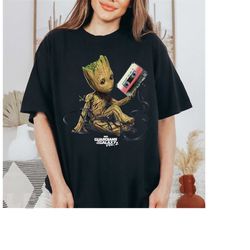 marvel guardians of the galaxy groot tape portrait tshirt, disneyland family matching shirt, magic kingdom tee, wdw epc