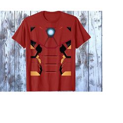 marvel iron man tony stark costume tshirt, tony stark suit shirt, marvel disneyland family trip vacation gift unisex ad