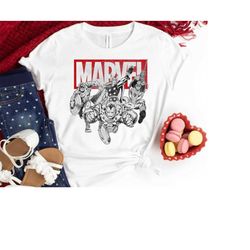 marvel iron man vintage comic graphic tshirt, marvel superhero tee, magic kingdom disneyland trip gifts unisex adult sh