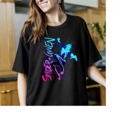 marvel spidergwen neon gradient web graphic tshirt, marvel superhero tee, magic kingdom disneyland trip gifts unisex a