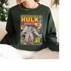 marvel the incredible hulk classic retro comic book tshirt, disneyland family matching shirt, magic kingdom tee, wdw ep