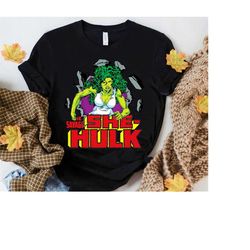 marvel the savage shehulk retro comic tshirt, marvel superhero tee, magic kingdom disneyland trip gifts unisex adult s
