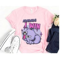 retro disney emperors new groove yzma cat ahaha i win shirt, disney villains shirt, disneyland holiday vacation trip gi