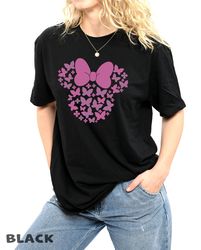 butterflies and flowers minnie t-shirt, minie mouse shirt, butterfly mom shirt, disney mom shirt, mama shirt, mothers da