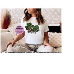 shamrock leopard shirt, st patricks day shirt, patricks shamrock shirt, leopard st patricks day shirt, lucky shirt, patr